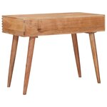 vidaXL Bureau Fait Main Marron Teck Bois d'Acacia Massif
