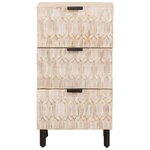 vidaXL Buffet avec tiroir Finition Lavage Blanc 40 x 33 x 75 cm