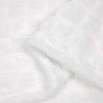 vidaXL Couvertures à jeter 6 Pièces Blanc 240 x 220 cm Toison