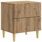 vidaXL Table de chevet Chêne artisanal 43 x 34 5 x 48 cm