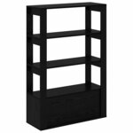 vidaXL Buffet Chêne noir 30 x 80 x 119.5 cm Bois d'ingénierie