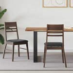 vidaXL Chaises de salle à manger 2 Pièces Marron Clair 43 x 54 x 89 cm