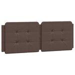 vidaXL Cadre de lit avec LED sans matelas marron 140x190 cm