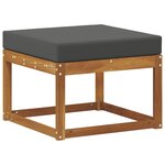 vidaXL Pouf d'Extérieur Bois d'Acacia Massif Naturel
