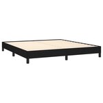 vidaXL Cadre de lit sans matelas noir 160x200 cm tissu