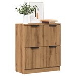 vidaXL Buffet chêne artisanal 60x30x70 cm bois d'ingénierie