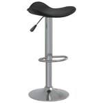 vidaXL Tabourets de bar lot de 2 noir acier chromé et cuir artificiel