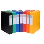 Chemise 3 rabats Exacompta  Cartobox dos de 2.5, 4, 5 et 6cm en carte lustrée coloris au choix.