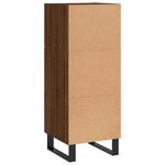 vidaXL Buffet Chêne marron 34 5x34x90 cm Bois d'ingénierie