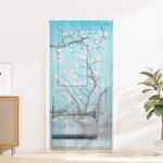 vidaXL Rideau de porte anti-insectes multicolore 200 x 100 cm Bambou