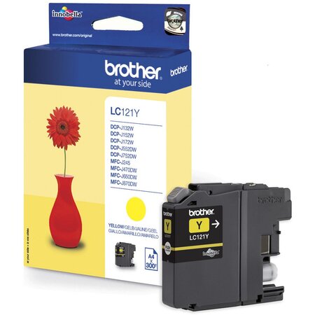 Cartouche d'encre brother lc121y (jaune)