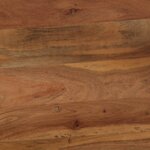 vidaXL Table à manger Bois d'acacia massif et acier 120x60x76 cm