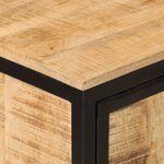 vidaXL Armoire de salle de bain 40x27x90cm bois massif manguier et fer