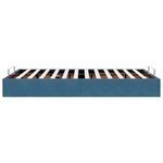 vidaXL Cadre de lit ottoman sans matelas bleu foncé 120x190 cm velours