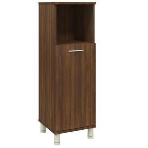 vidaXL Armoire de bain Chêne marron 30x30x95 cm Bois d'ingénierie
