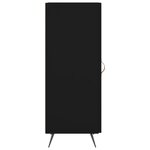vidaXL Buffet Noir 34 5x34x90 cm Bois d'ingénierie