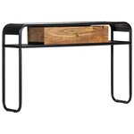vidaXL Table console 118 x 30 x 75 cm Bois de manguier massif