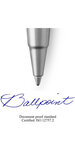 PARKER Vector stylo bille, noir avec attributs chromés, pointe moyenne, encre bleue, coffret cadeau