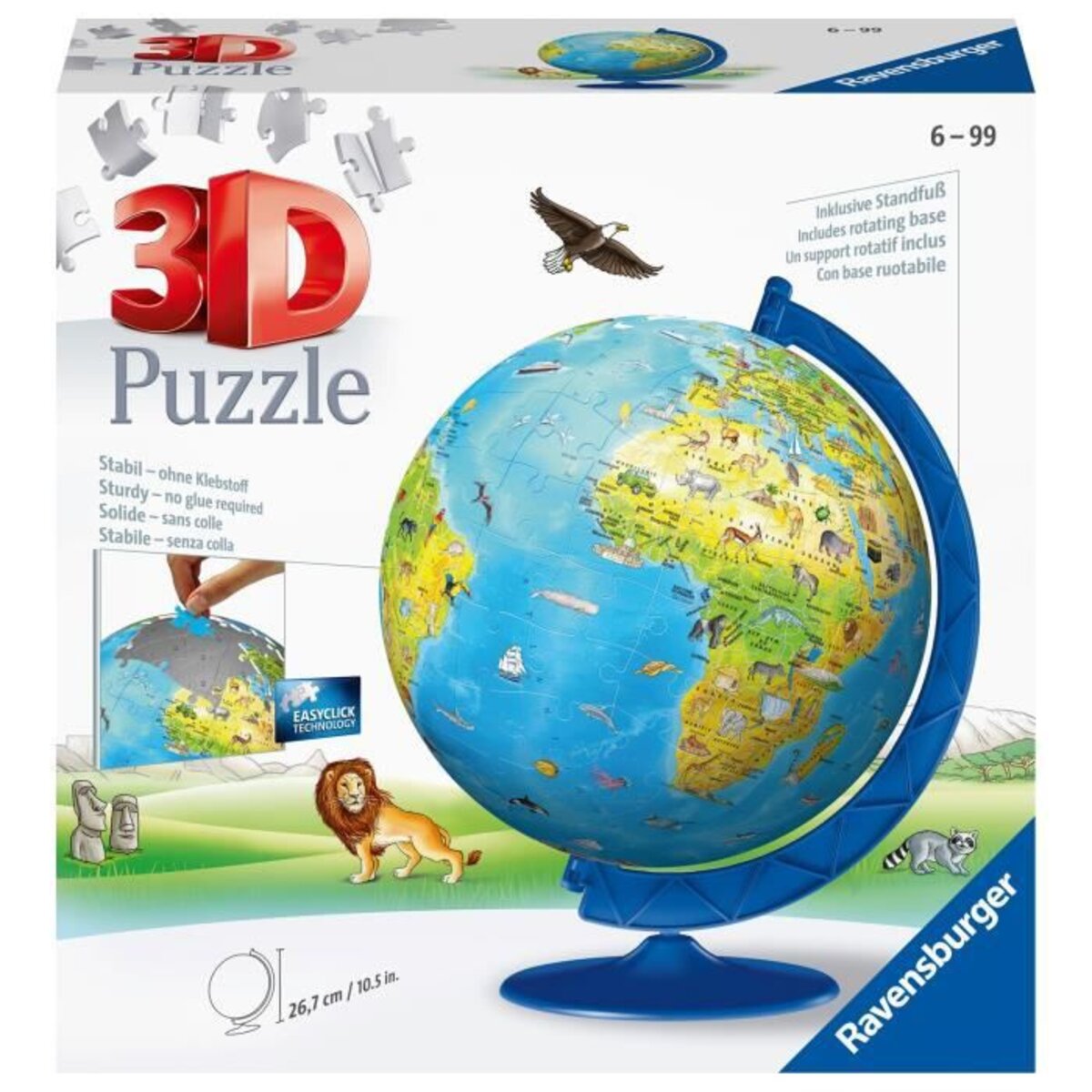 Ravensburger - puzzle 3d 216 pieces lotée illuminé - La Poste