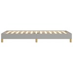 vidaXL Cadre de lit sans matelas gris clair 90x200 cm tissu