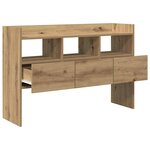 vidaXL Buffet chêne artisanal 105x30x70 cm bois d'ingénierie