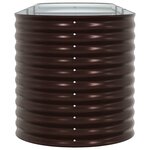 vidaXL Jardinière surélevée Marron 320 x 80 x 81 cm Acier