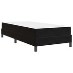 vidaXL Lit boxspring avec matelas Noir 80 x 220 cm Velours