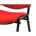 Q-connect chaise empilable - Max. supporte 100kg - 91x49x44cm - Rouge