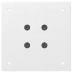 vidaXL Pieds de table basse 4 pièces Blanc 30-32 cm Acier