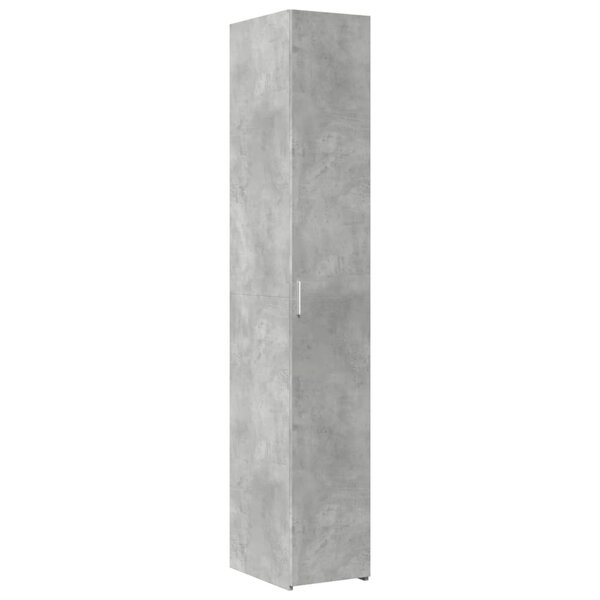vidaXL Buffet haut gris béton 30x42 5x185 cm bois d'ingénierie