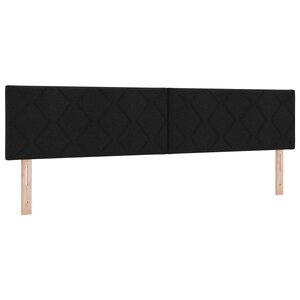 Têtière LED vidaXL Design Blocs en Diamant Noir 200 cm Tissu