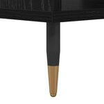 vidaXL Table basse Chêne noir 60 x 50 x 40 cm Bois d'ingénierie
