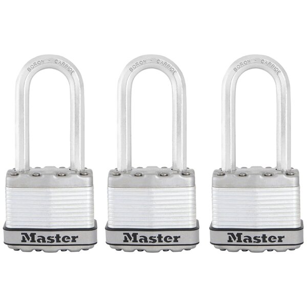 Master lock cadenas excell 3 pcs acier 45 mm m1eurtrilh