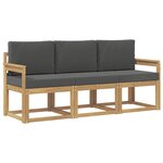 vidaXL Ensemble de canapés d'extérieur 3 Pièces