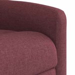vidaXL Fauteuil de massage inclinable Rouge bordeaux Tissu