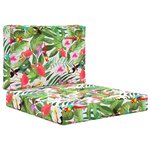 vidaXL Coussin de canapé d'extérieur 2 Pièces coloré Polyester