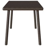 VidaXL Table basse de jardin rectangulaire marron 40x40x37 cm rotin