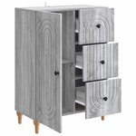 vidaXL Buffet Sonoma gris 66 x 34 5 x 90 cm Bois d'ingénierie