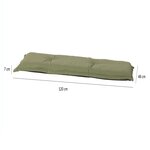 Madison Coussin de banc Panama 120x48 cm Vert sauge