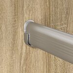 vidaXL Tige de placard 12 Pièces Argenté 764 x 15 x 29 mm