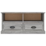 vidaXL Meuble TV sonoma gris 93x35 5x45 cm bois d'ingénierie