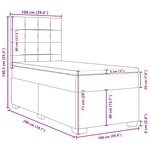 vidaXL Sommier à lattes de lit avec matelas Gris foncé 100x200 cm