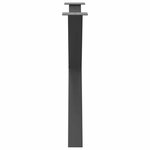 vidaXL Pieds de table à manger en forme de X 3 pièces Anthracite 90 x (72-73) cm Acier