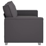 vidaXL Fauteuil canapé Gris 180 x 78 x 84 cm Cuir artificiel