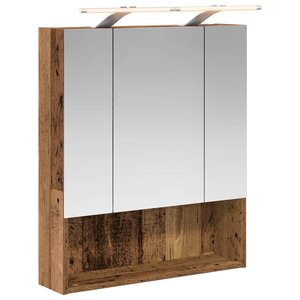 vidaXL Armoire Miroir de Salle de Bain Bois ancien 60 x 14.5 x 70 cm