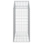 vidaXL Panier de gabions arqué 100x50x100/120 cm Fer galvanisé