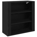 vidaXL Étagère Chêne noir 80 x 33 x 150 cm Bois d'ingénierie