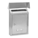 Boîte aux Lettres Acier Inoxydable  Smart E5727  Fente Arrière  Anticorrosion  Inox