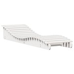 vidaXL Chaise longue blanc 205x60x31 5 cm bois massif de pin
