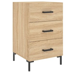 vidaXL Table de chevet chêne sonoma 40x40x66 cm bois d'ingénierie